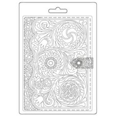   Stamperia Öntőforma A5 - Magic Forest - Book Pattern - Stamperia Soft Mould (1 db)