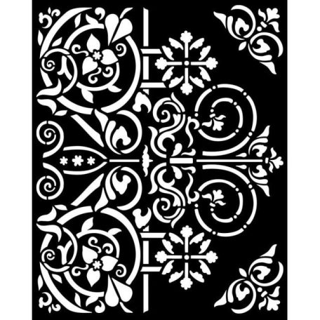 Stamperia Vastag stencil 20x25 cm - Magic Forest - Door Ornaments - Stamperia Thick Stencil  (1 ív)