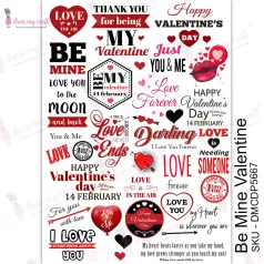   Dress My Craft Transzfer fólia A4 - Be Mine Valentine - Transfer Me (1 db)