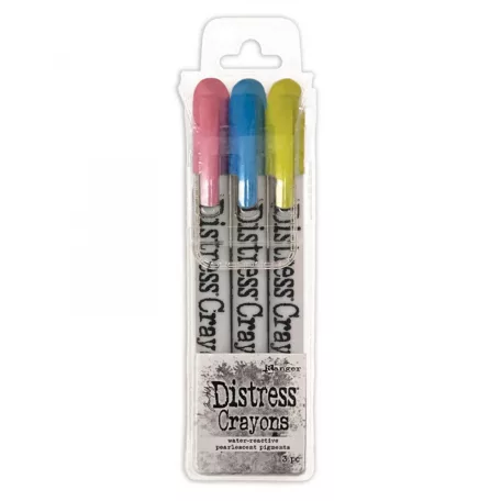 Tim Holtz Zsírkréta - Holiday Pearlescent Set #2 - Distress Crayons (3 db)