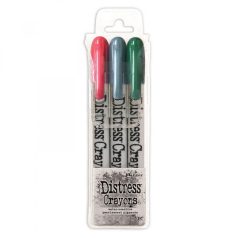   Tim Holtz Zsírkréta - Holiday Pearlescent Set #1 - Distress Crayons (3 db)