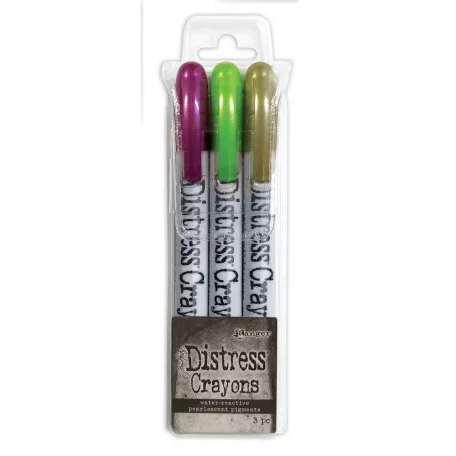 Tim Holtz Zsírkréta - Halloween Pearlescent Set #4 - Distress Crayons (3 db)