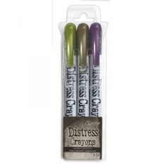   Tim Holtz Zsírkréta - Halloween Pearlescent Set #2 - Distress Crayons (3 db)
