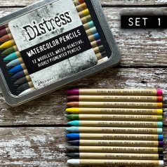   Tim Holtz Akvarell ceruzakészlet - Kit 1 - Distress Watercolor Pencils (12 db)