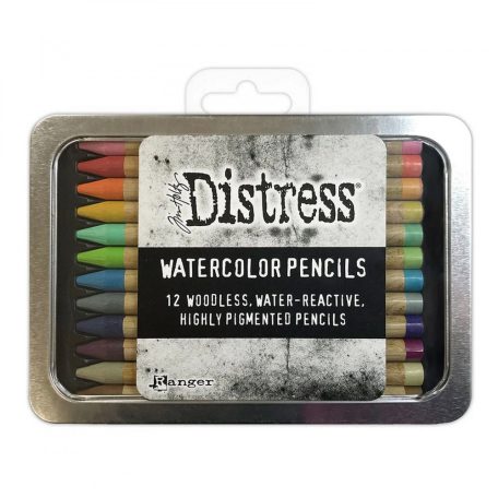 Tim Holtz Akvarell ceruzakészlet - Kit 2 - Distress Watercolor Pencils (12 db)
