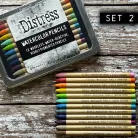 Tim Holtz Akvarell ceruzakészlet - Kit 2 - Distress Watercolor Pencils (12 db)