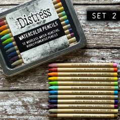   Tim Holtz Akvarell ceruzakészlet - Kit 2 - Distress Watercolor Pencils (12 db)