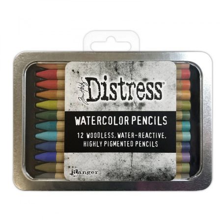 Tim Holtz Akvarell ceruzakészlet - Kit 3 - Distress Watercolor Pencils (12 db)
