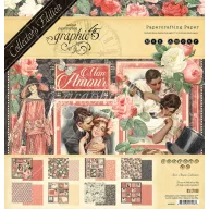   Graphic 45 Papírkészlet kollekció 12" (30 cm) - Mon Amor - Deluxe Collector's Edition (1 csomag)