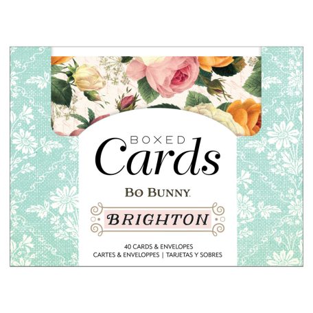 American Crafts Üdvözlőlap készlet  - BoBunny - Brighton - Boxed Cards - Boxed Cards (1 csomag)