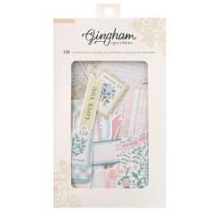   American Crafts Kivágatok  - Crate Paper - Gingham Garden - Paperie Pack - Embellishment (1 csomag)