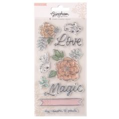   American Crafts Szilikonbélyegző  - Crate Paper - Gingham Garden - Acrylic - Stamps (1 csomag)