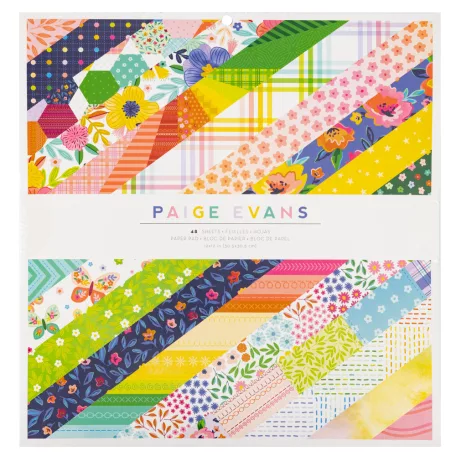 American Crafts Papírkészlet 12" (30 cm) - Paige Evans - Blooming Wild -  - Paper Pad (48 lap)