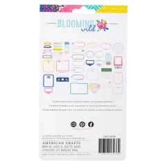   American Crafts Kivágatok  - Paige Evans - Blooming Wild - Journal - Holographic Foil - Embellishment (1 csomag)