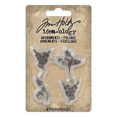   Tim Holtz Díszítőelem - Adornments Foliage  - Idea-ology (1 csomag)