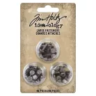 Tim Holtz Díszítőelem, milton kapocs - Large Fasteners  - Idea-ology (1 csomag)