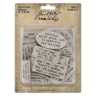 Tim Holtz Díszítőelem - Quote Chips Labels  - Idea-ology (1 csomag)