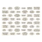 Tim Holtz Díszítőelem - Quote Chips Labels  - Idea-ology (1 csomag)