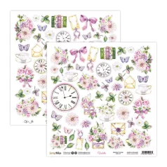   ScrapBoys Kivágóív 12" (30 cm) - Violetta - Double-sided paper (1 ív)