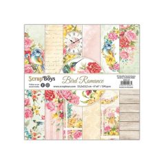  ScrapBoys Scrapbook papírkészlet6" (15 cm) - Bird Romance - Paper Pad (24 lap)