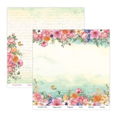   ScrapBoys Scrapbook papírkészlet 12" (30 cm) - Spring Flowers - Paper Pad (12 lap)