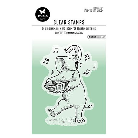 Studio Light Szilikonbélyegző - Singing Elephant Essentials nr.409 - SL Clear Stamp (1 csomag)