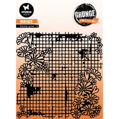   Studio Light Stencil - Floral grid Grunge collection nr.179 - SL Mask (1 db)