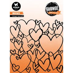   Studio Light Stencil - Grungy hearts Grunge collection nr.180 - SL Mask (1 db)