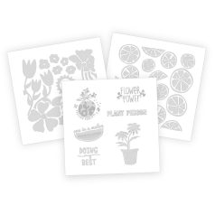   We R Memory Keepers Szitanyomó vasalható sablon - Pre-Cut Iron-On Vinyl - Fruit and Plant Theme - Vinyl Print Press (1 csomag)