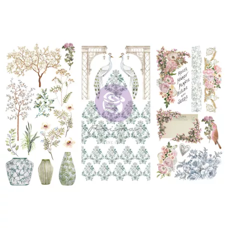 Prima Marketing Transzfer matrica 6"X12" - The Plant Department - Prima Marketing Rub On Transfers (1 csomag)