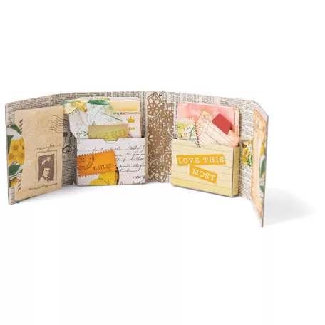 SIZZIX XL vágósablon 666278 - Card Case - Scoreboards XL Die (1 db)