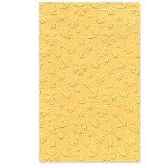  SIZZIX mini domborító mappa 666263 - Scattered Florals - Multi-Level Textured Embossing Folder (1 csomag)