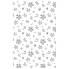   SIZZIX mini domborító mappa 666263 - Scattered Florals - Multi-Level Textured Embossing Folder (1 csomag)