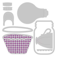   SIZZIX vágósablon, bélyegzővel 666238 - Floral Vessels - Thinlits Die Set  (1 csomag)