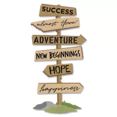   SIZZIX vágósablon, bélyegzővel 666225 - Signs for Success - Framelits Die (1 csomag)