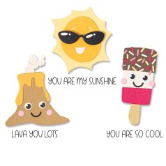   SIZZIX vágósablon, bélyegzővel 666222 - Crazy Characters #2 - Thinlits Die Set & Stamps  (1 csomag)