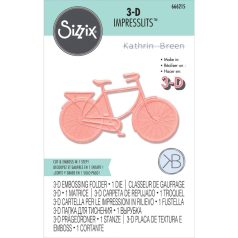   SIZZIX 3D Domborító mappa 666215 - Bicycle - Impressions Embossing Folder (1 csomag)