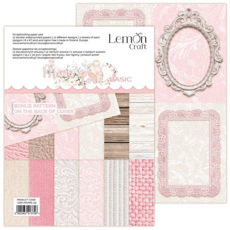 LemonCraft Papírkészlet 6"x8" (15 cm x 20 cm) - Mums' Love - Basic - Scrapbooking Paper Pad (1 csomag)