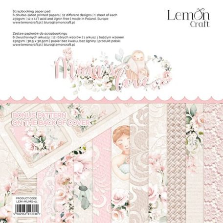 LemonCraft Papírkészlet 12" (30 cm) - Mums' Love - Scrapbooking Paper Pad (1 csomag)