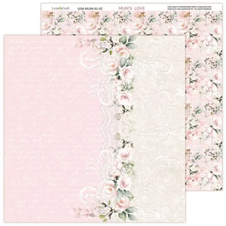 LemonCraft Papírkészlet 12" (30 cm) - Mums' Love - Scrapbooking Paper Pad (1 csomag)