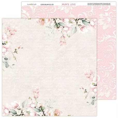 LemonCraft Papírkészlet 12" (30 cm) - Mums' Love - Scrapbooking Paper Pad (1 csomag)