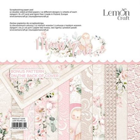 LemonCraft Papírkészlet 8" (20 cm) - Mums' Love - Scrapbooking Paper Pad (1 csomag)