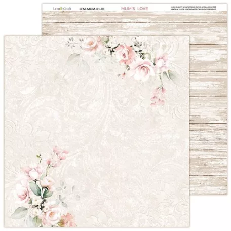 LemonCraft Papírkészlet 8" (20 cm) - Mums' Love - Scrapbooking Paper Pad (1 csomag)