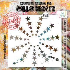 AALL & Create Stencil 6" (15 cm) - Webbed Stars (1db)