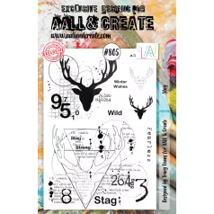 AALL & Create Szilikonbélyegző A5 - Stag (1db)