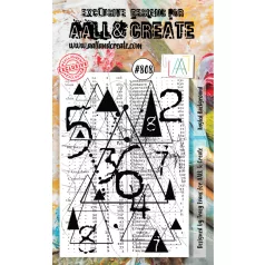   AALL & Create Szilikonbélyegző A6 - Angled Background (1db)