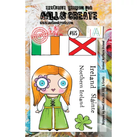 AALL & Create Szilikonbélyegző A7 - Ireland & Northern Ireland (1db)
