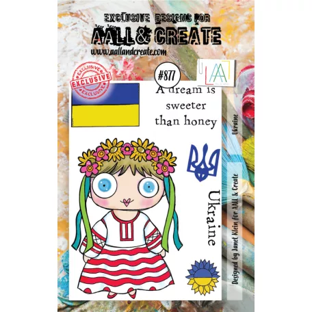 AALL & Create Szilikonbélyegző A7 - Ukraine (1db)