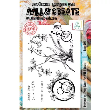 AALL & Create Szilikonbélyegző A5 - Daily Gift (1db)