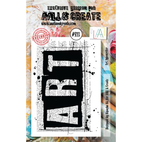 AALL & Create Szilikonbélyegző A7 - Art Typewriter (1db)